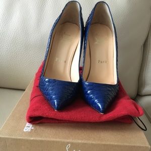 Christian Louboutin Pigalle 120 Python size 36